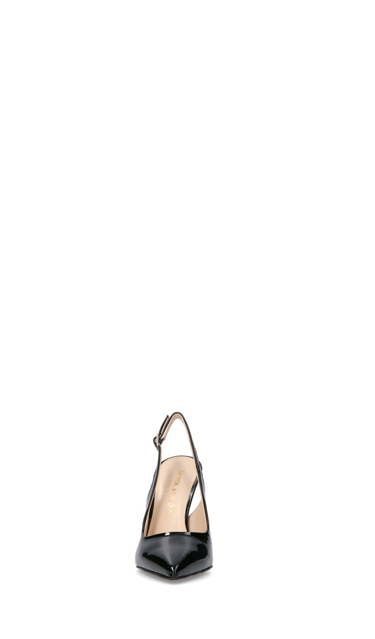 REBECCA VAN DICK Slingback donna nera in pelle