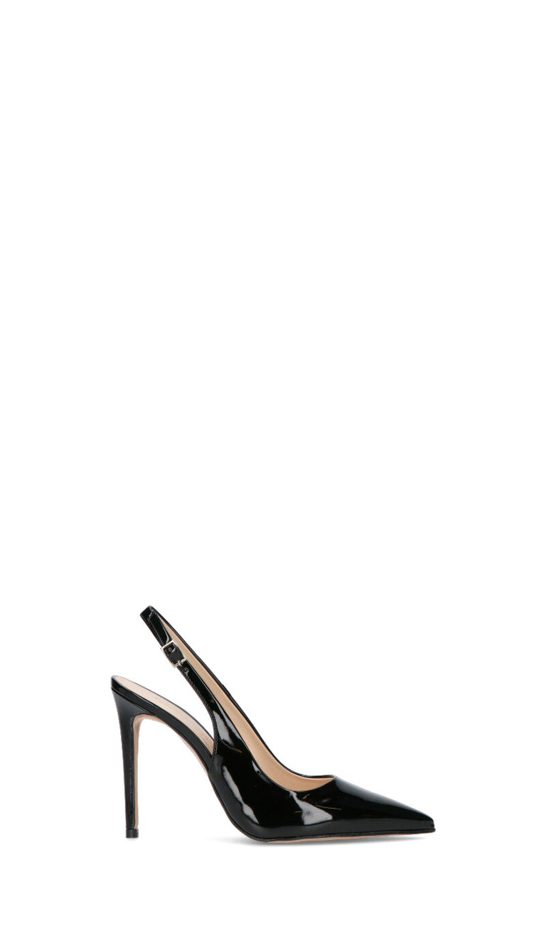 REBECCA VAN DICK Slingback donna nera in pelle