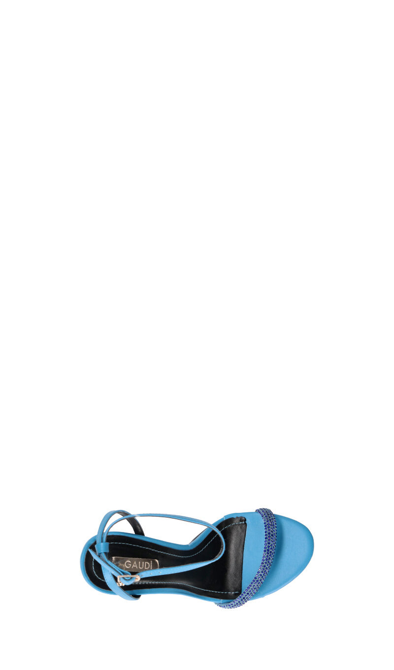 GAUDI' Sandalo donna blu in pelle