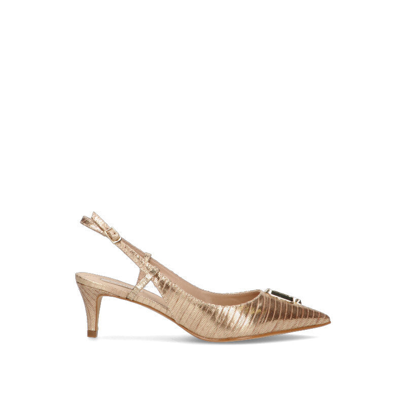 GAUDI' Decollete donna oro in pelle