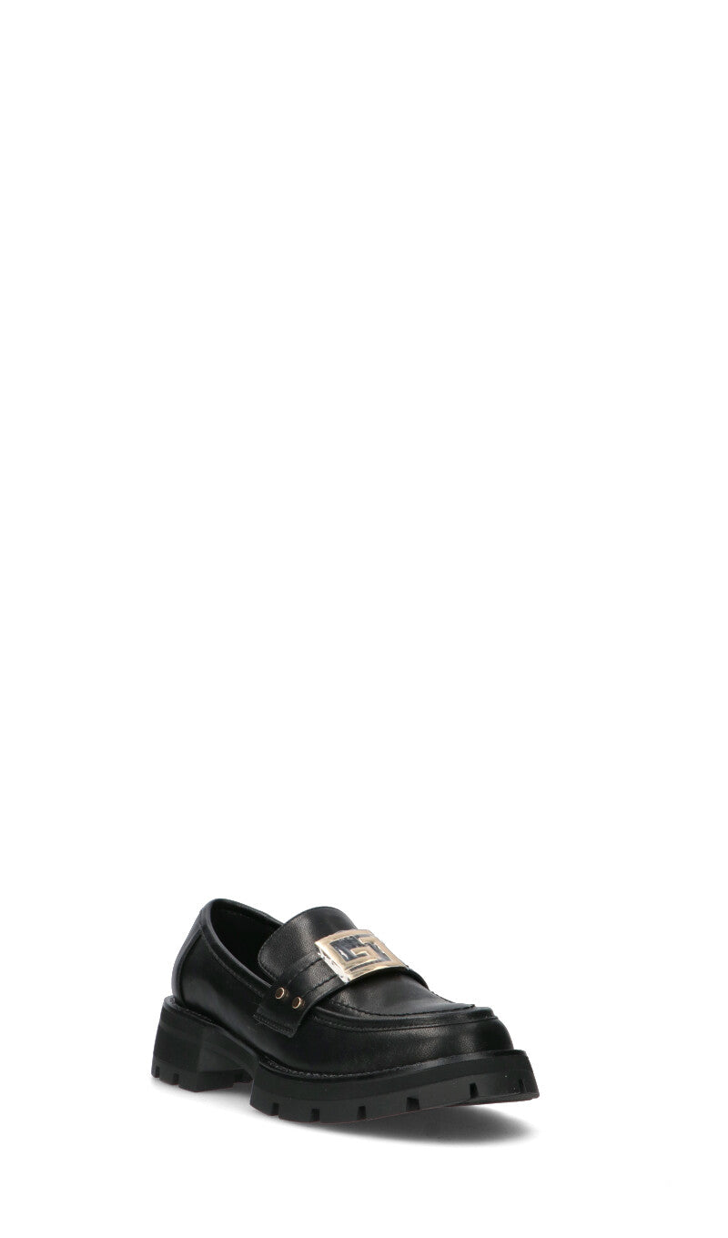 GAUDI' Mocassino donna nero in pelle