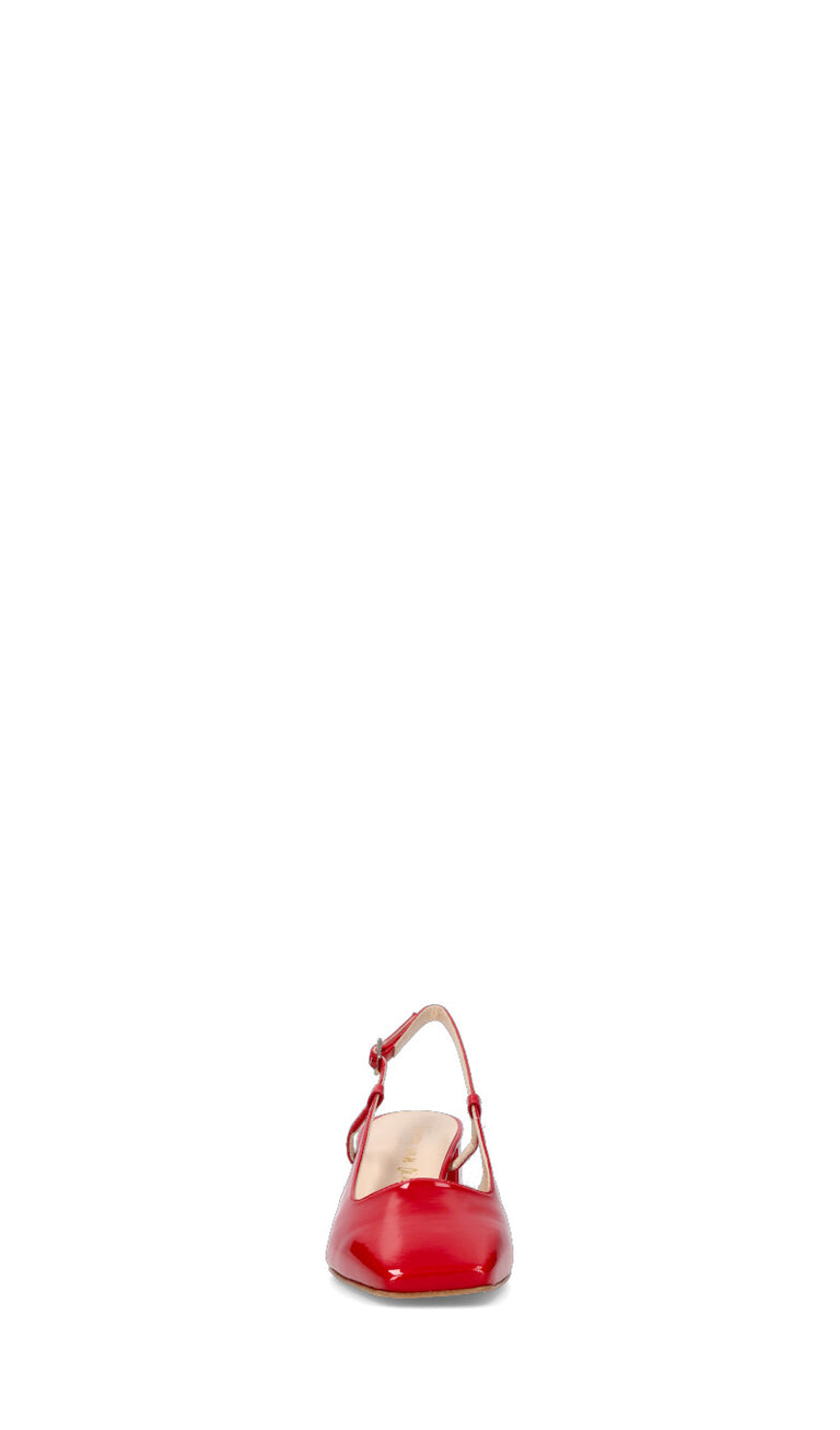 REBECCA VAN DIK Slingback donna rossa in pelle