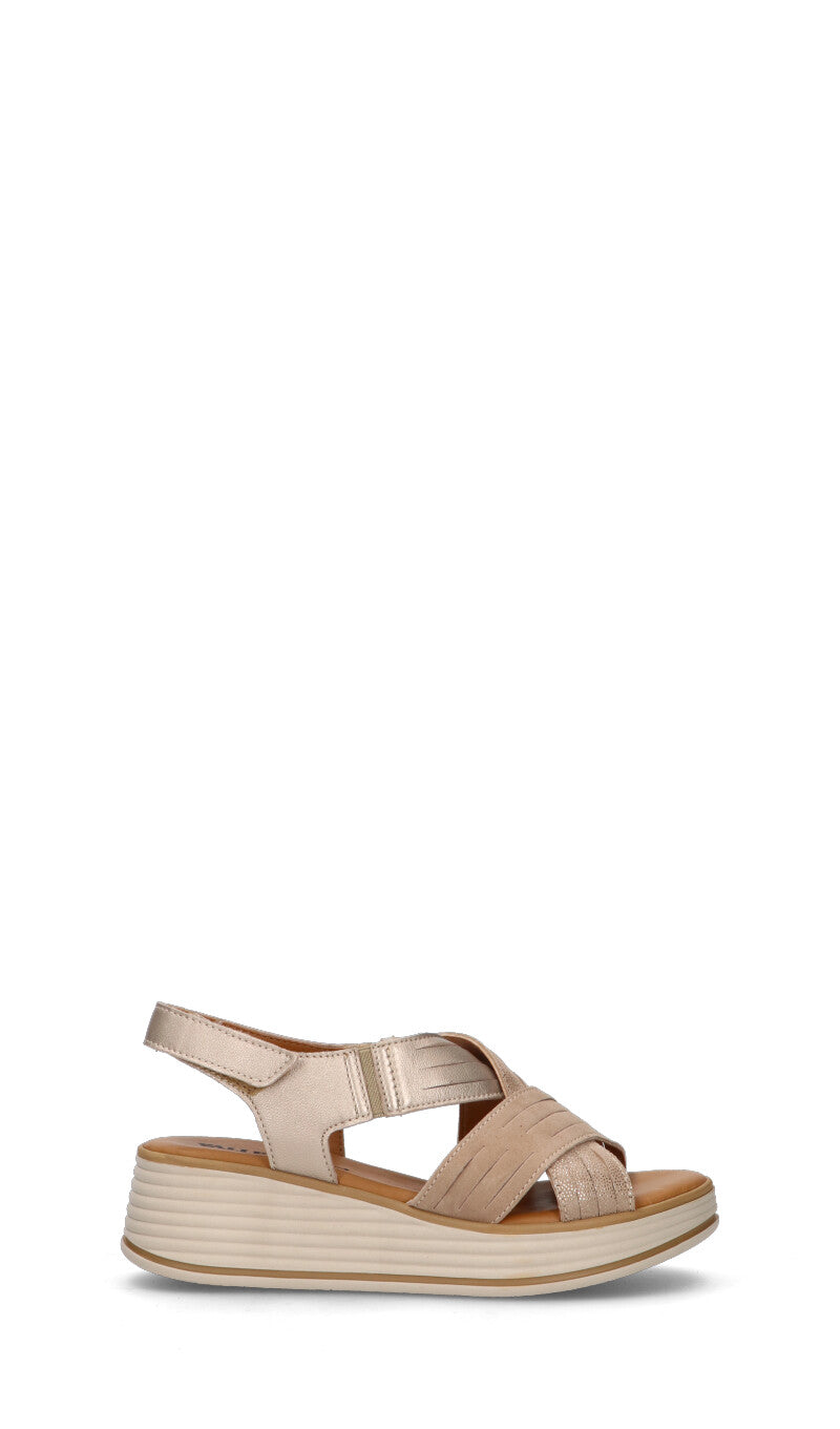 VALLEVERDE Scarpa comfort donna grigia in pelle