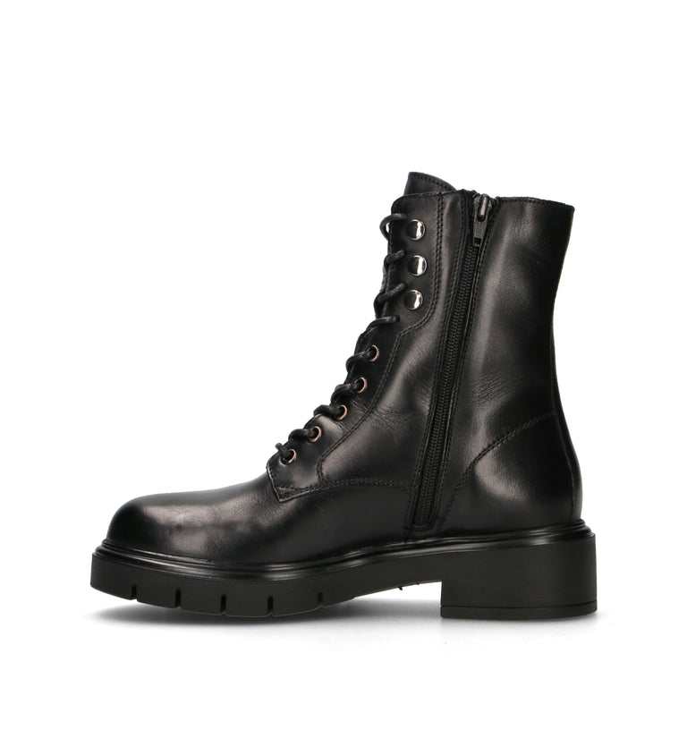 VALLEVERDE Anfibio donna nero in pelle