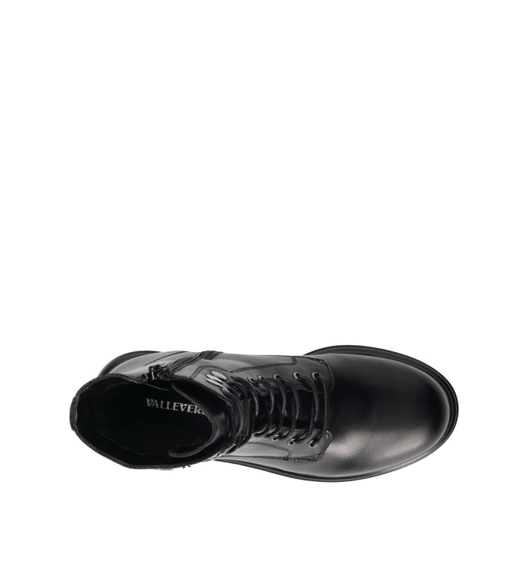 VALLEVERDE Anfibio donna nero in pelle