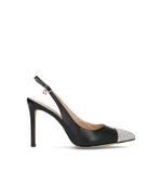GAUDI' Slingback donna nera/grigia in pelle