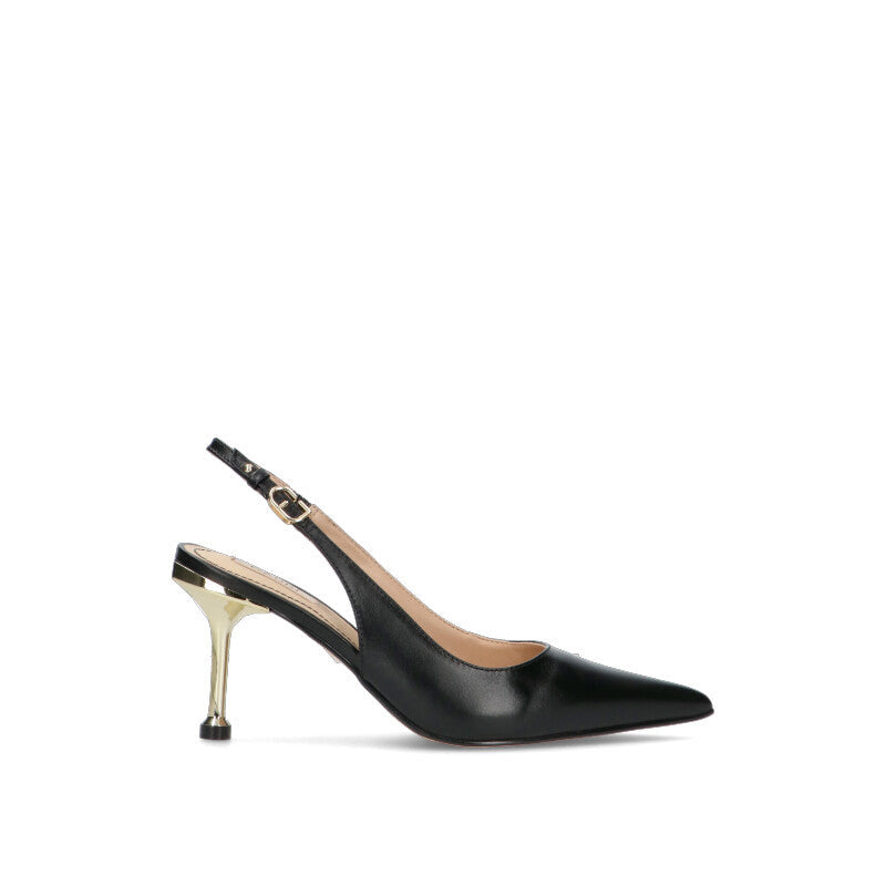 GAUDI' Slingback donna nera in pelle