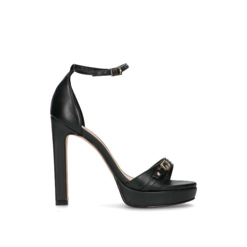 GAUDI' Sandalo donna nero in pelle