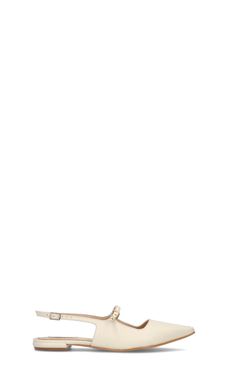 GAUDI' Slingback donna panna in pelle