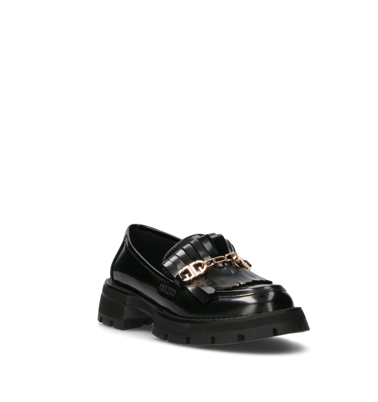 GAUDI' Mocassino donna nero in pelle