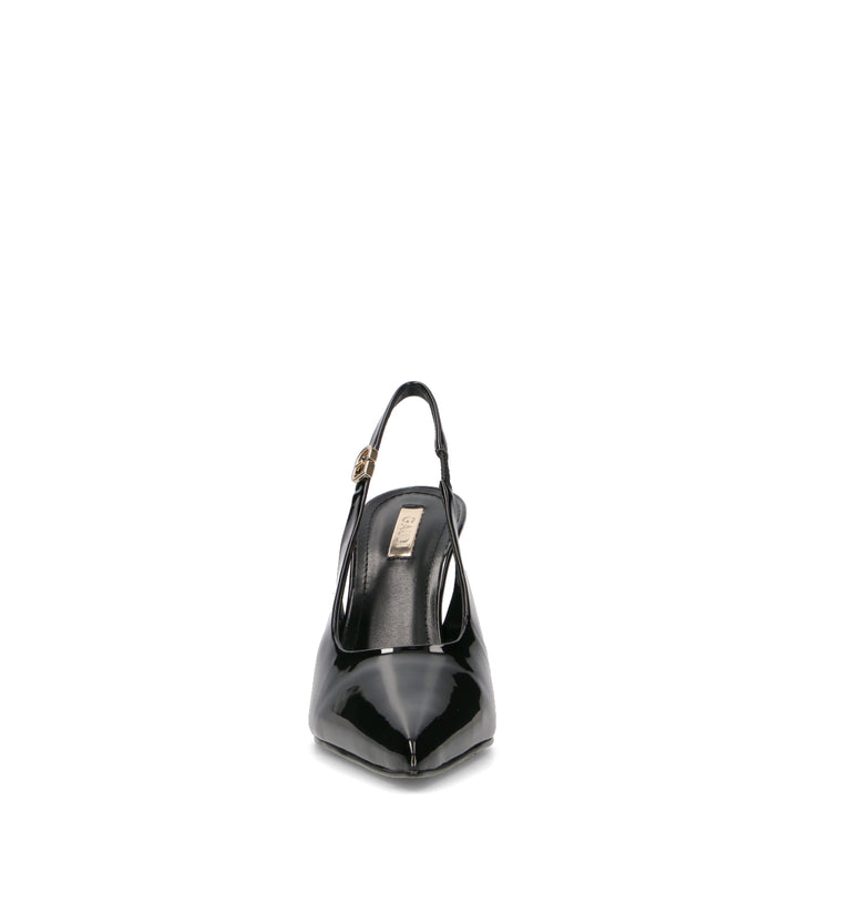 GAUDI' Slingback donna nera in vernice