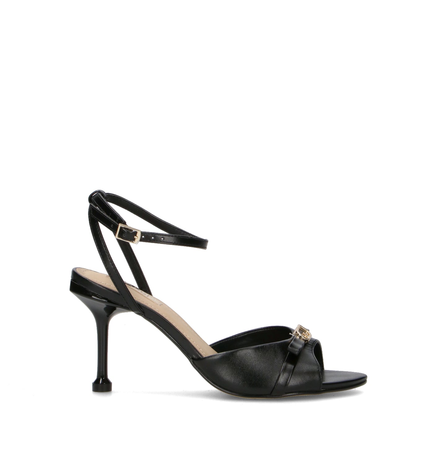 GAUDI' Sandalo donna nero in pelle