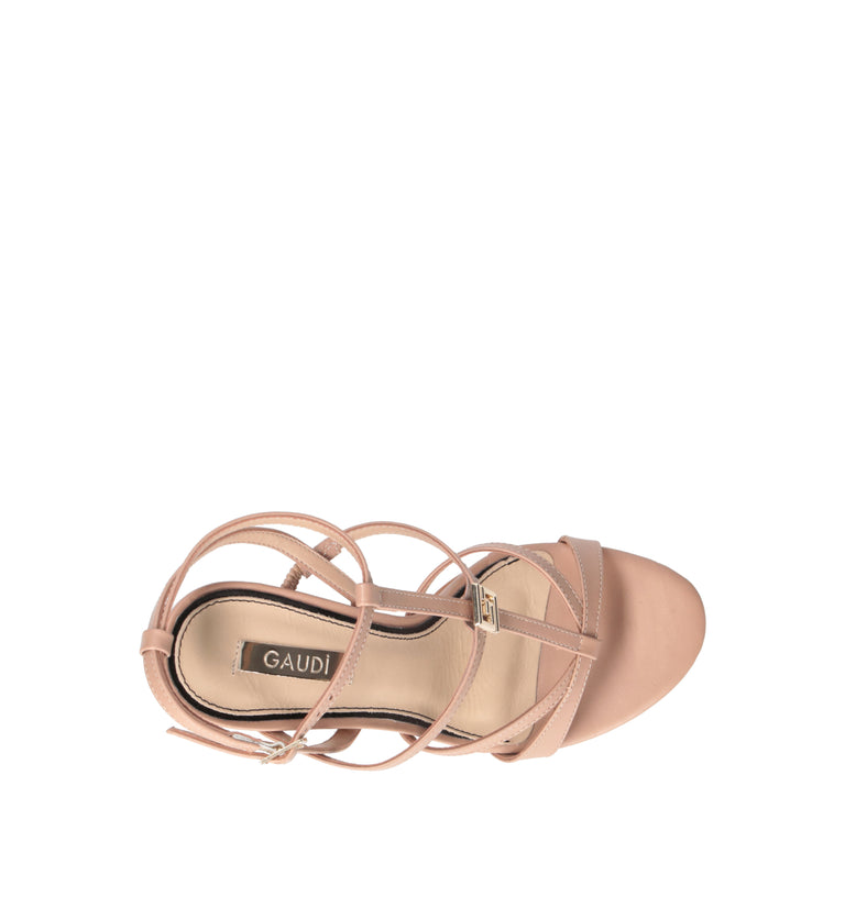 GAUDI' Sandalo donna rosa in pelle
