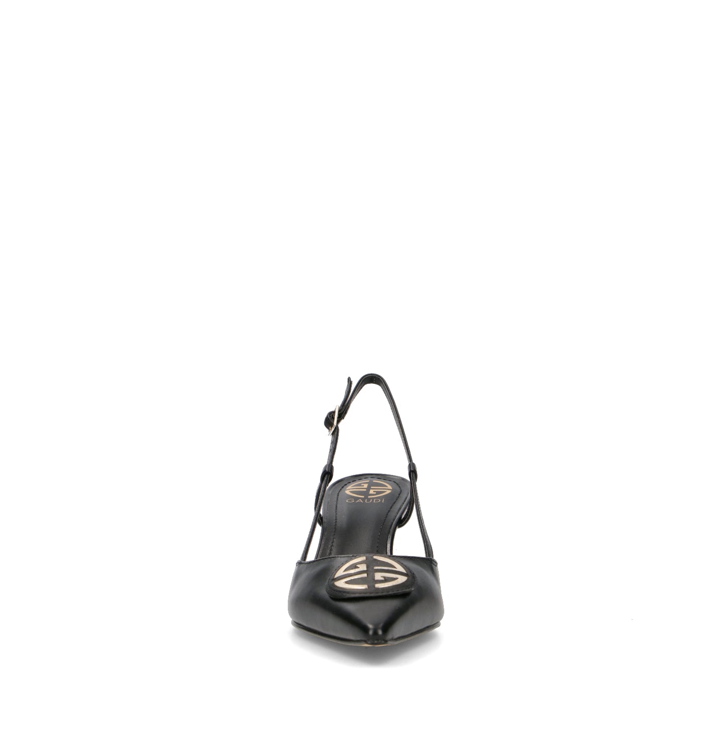 GAUDI' Slingback donna nera in pelle