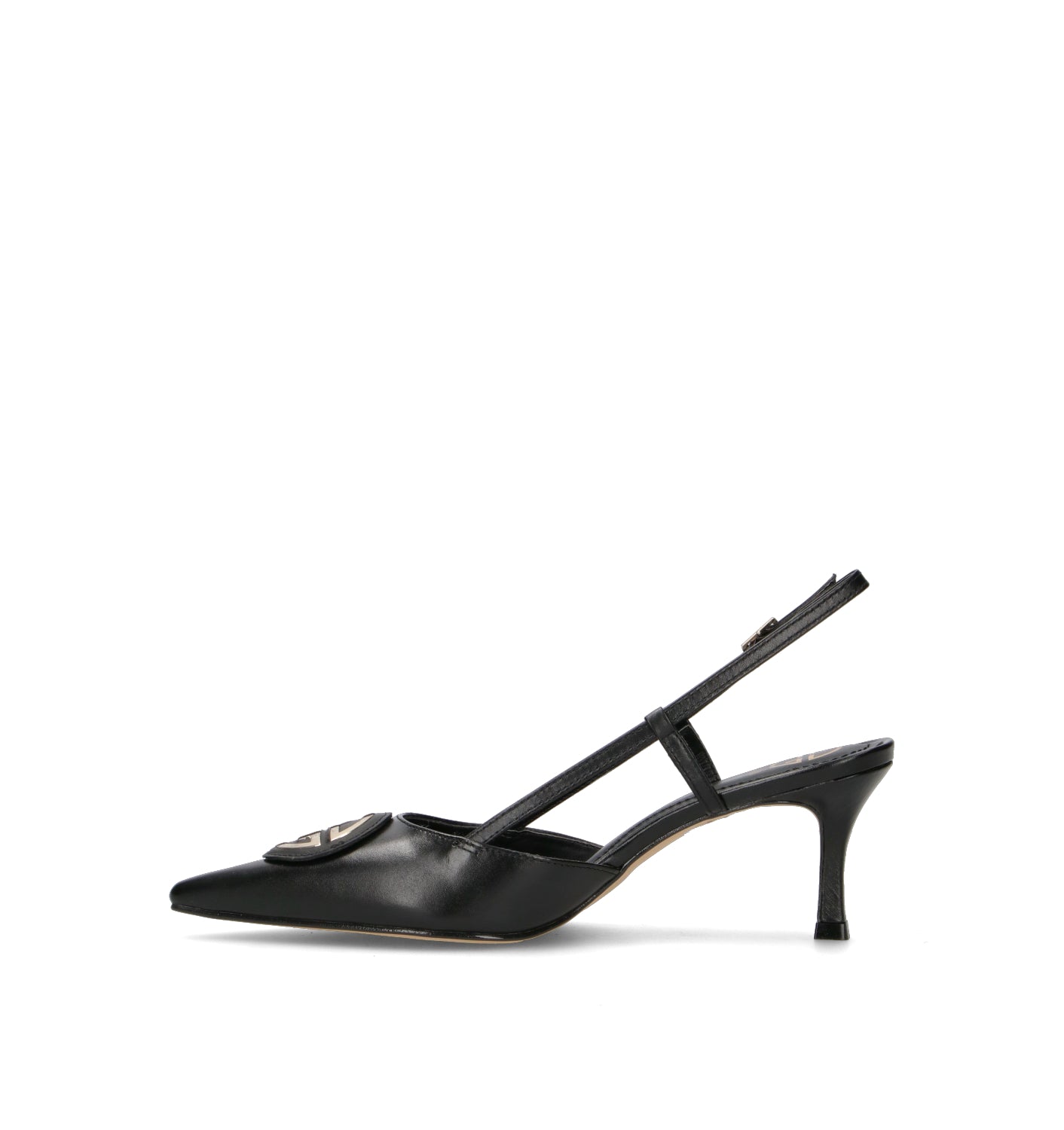 GAUDI' Slingback donna nera in pelle