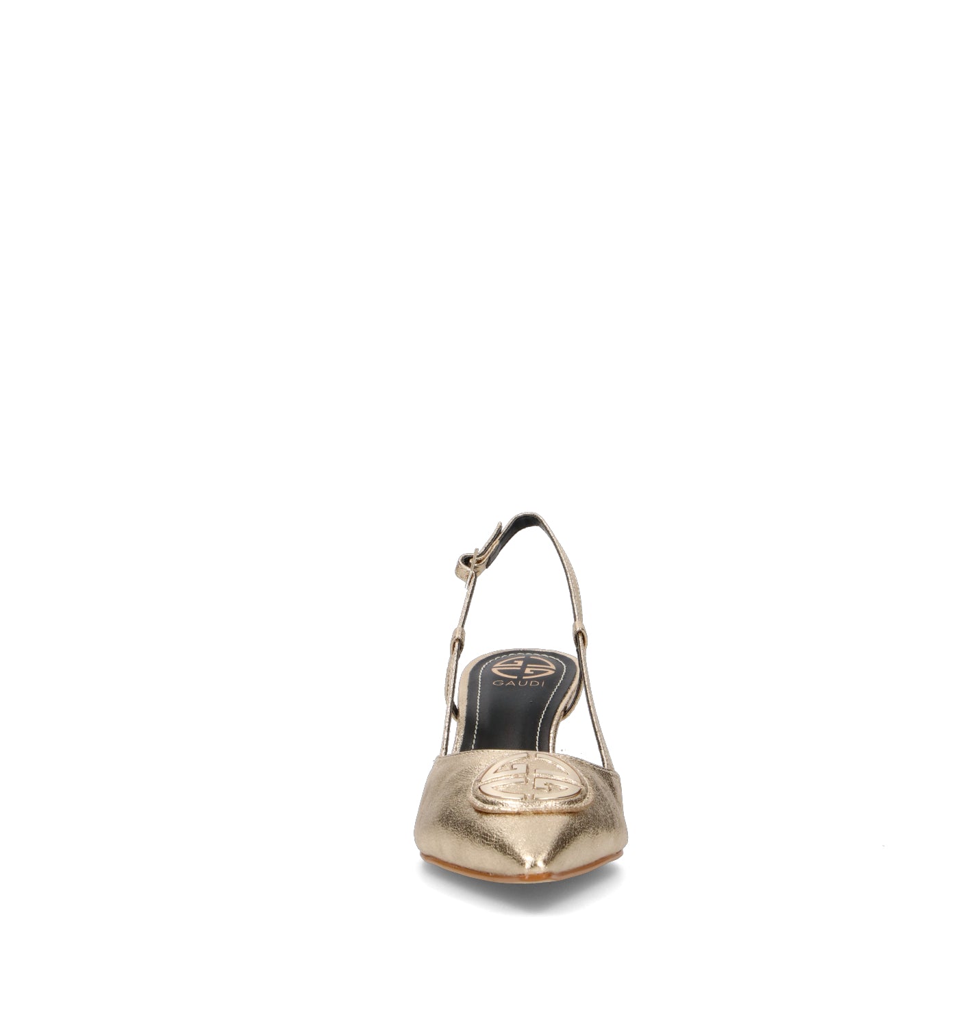 GAUDI' Slingback donna platino in pelle