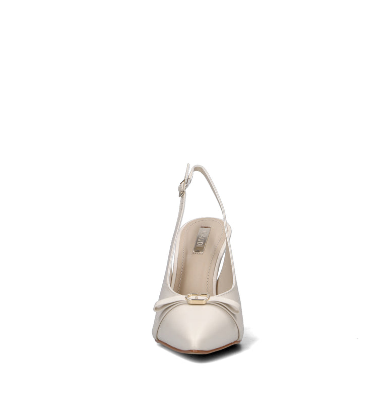GAUDI' Slingback donna bianca in pelle