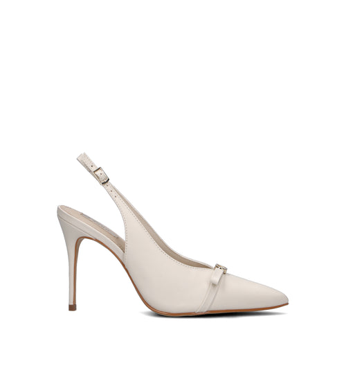 GAUDI' Slingback donna bianca in pelle
