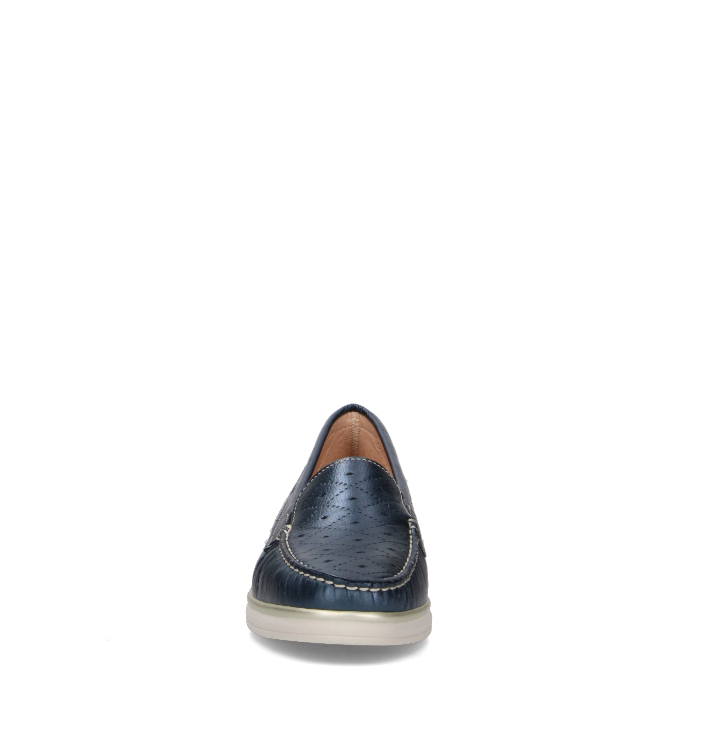 VALLEVERDE Mocassino donna navy in pelle