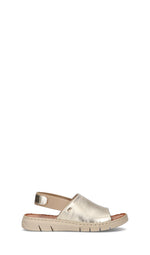 VALLEVERDE Sandalo donna platino in pelle