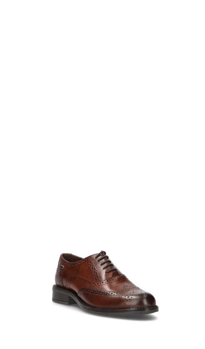 VALLEVERDE Stringata donna marrone in pelle