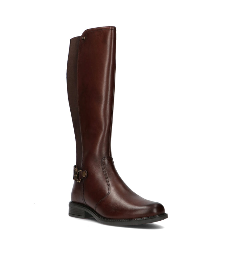 VALLEVERDE Stivale donna marrone in pelle