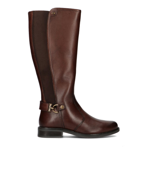 VALLEVERDE Stivale donna marrone in pelle