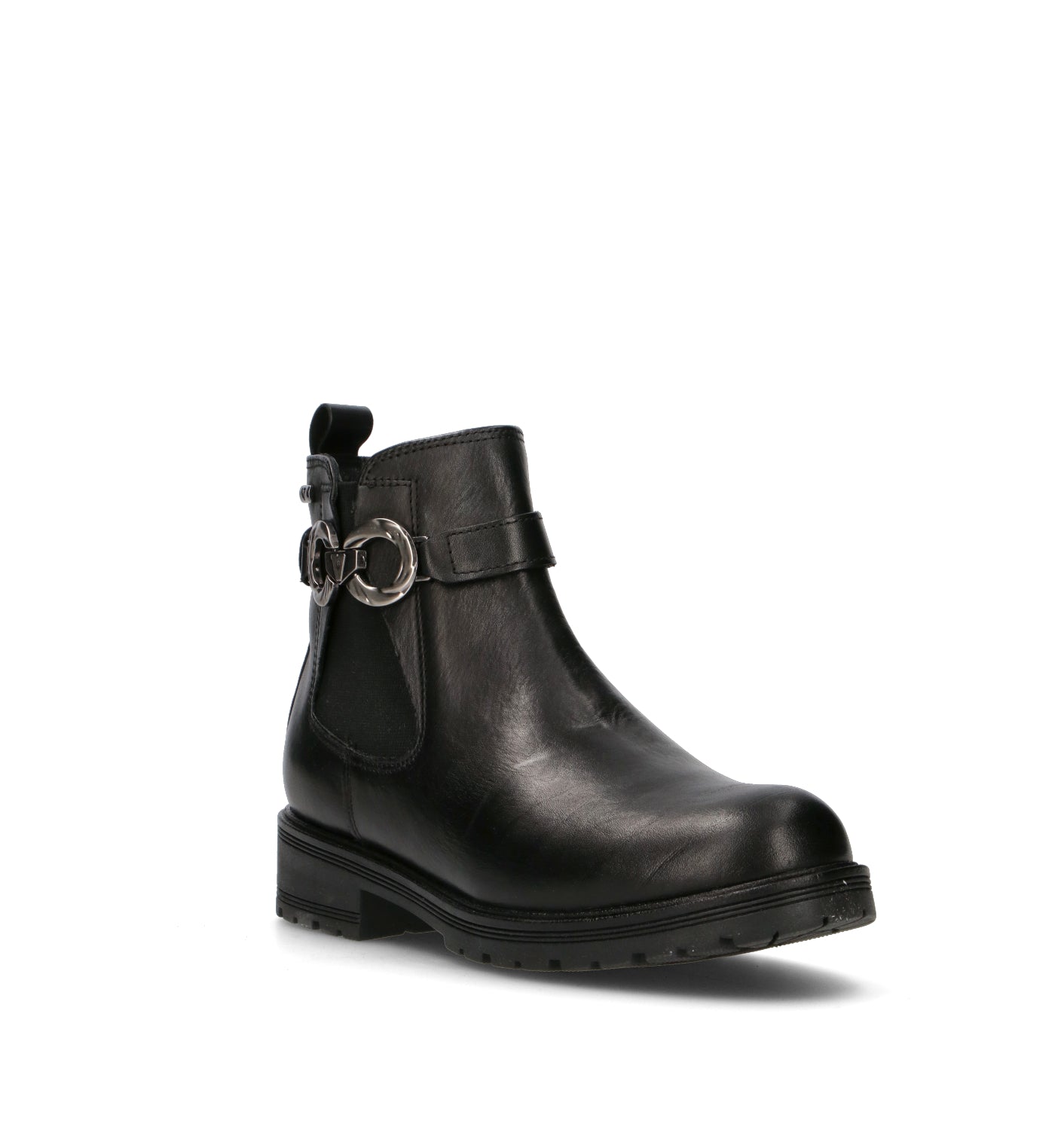 VALLEVERDE Tronchetto donna nero in pelle