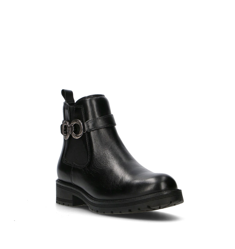 VALLEVERDE Tronchetto donna nero in pelle