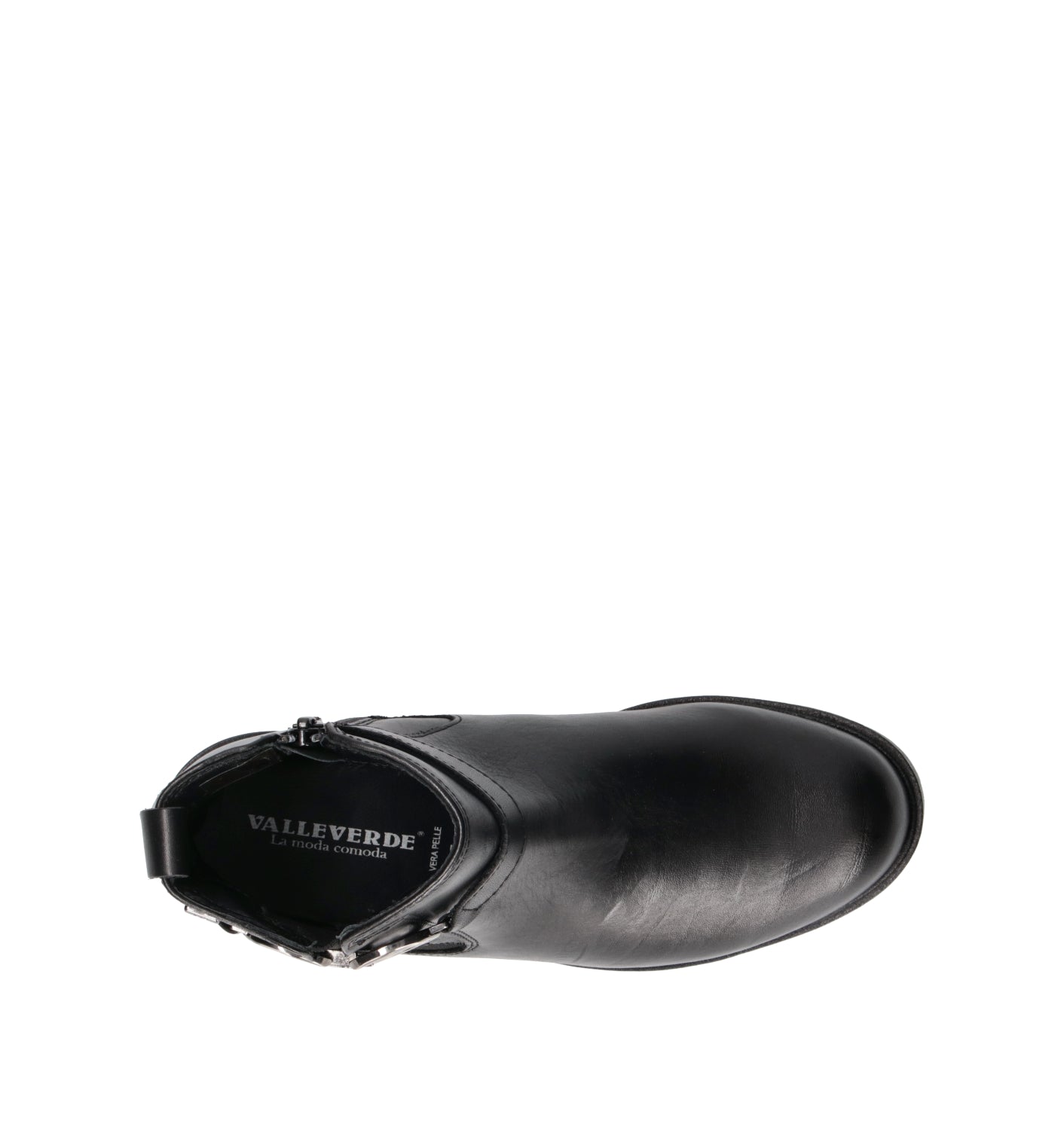 VALLEVERDE Tronchetto donna nero in pelle