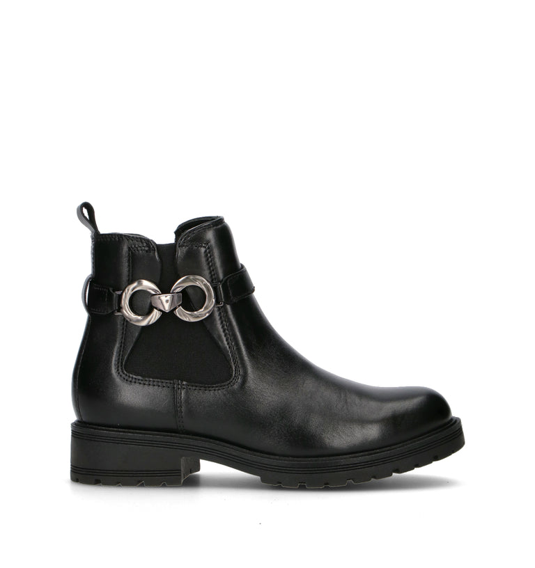 VALLEVERDE Tronchetto donna nero in pelle