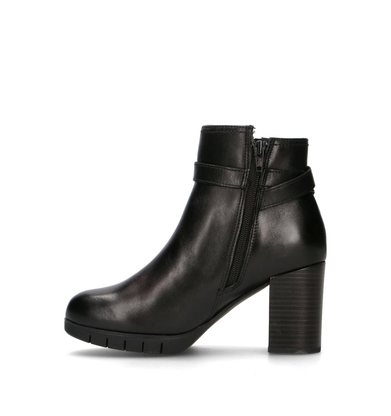 VALLEVERDE Tronchetto donna nero in pelle