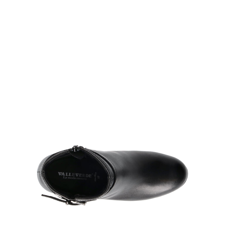 VALLEVERDE Tronchetto donna nero in pelle