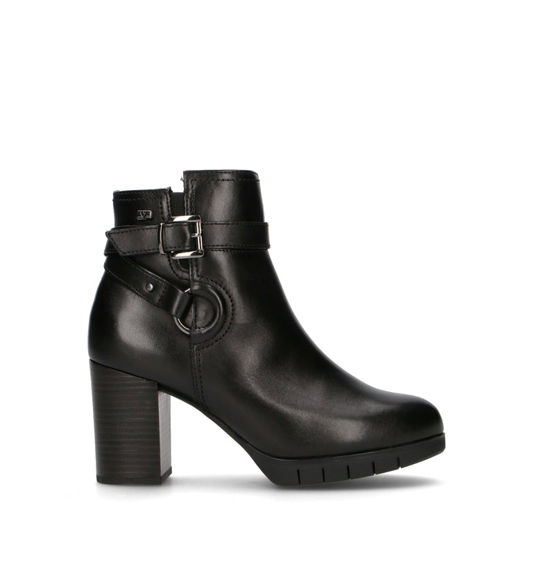 VALLEVERDE Tronchetto donna nero in pelle