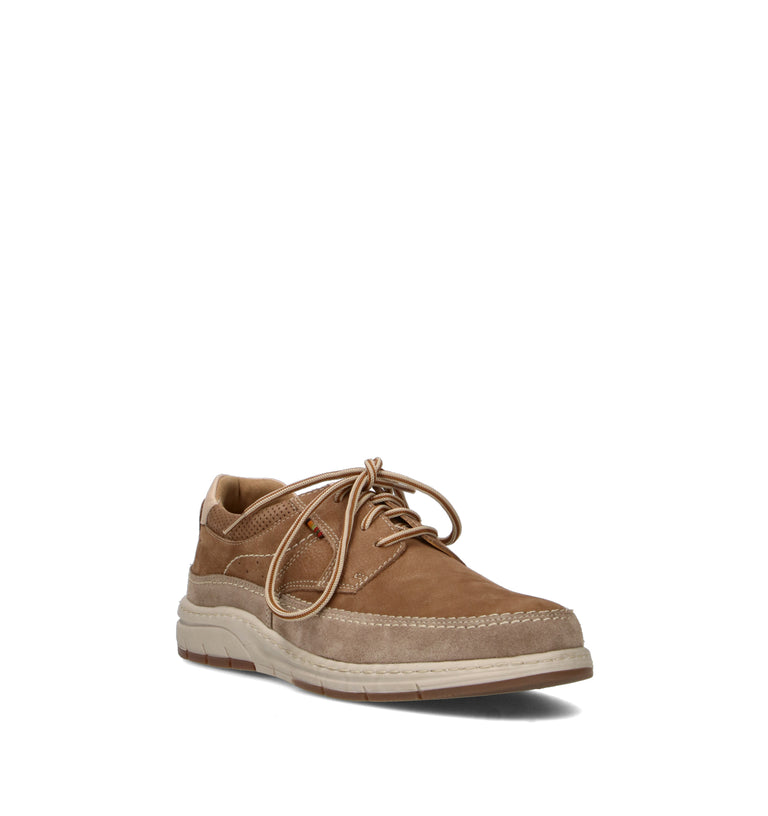 VALLEVERDE Stringata uomo avana in pelle