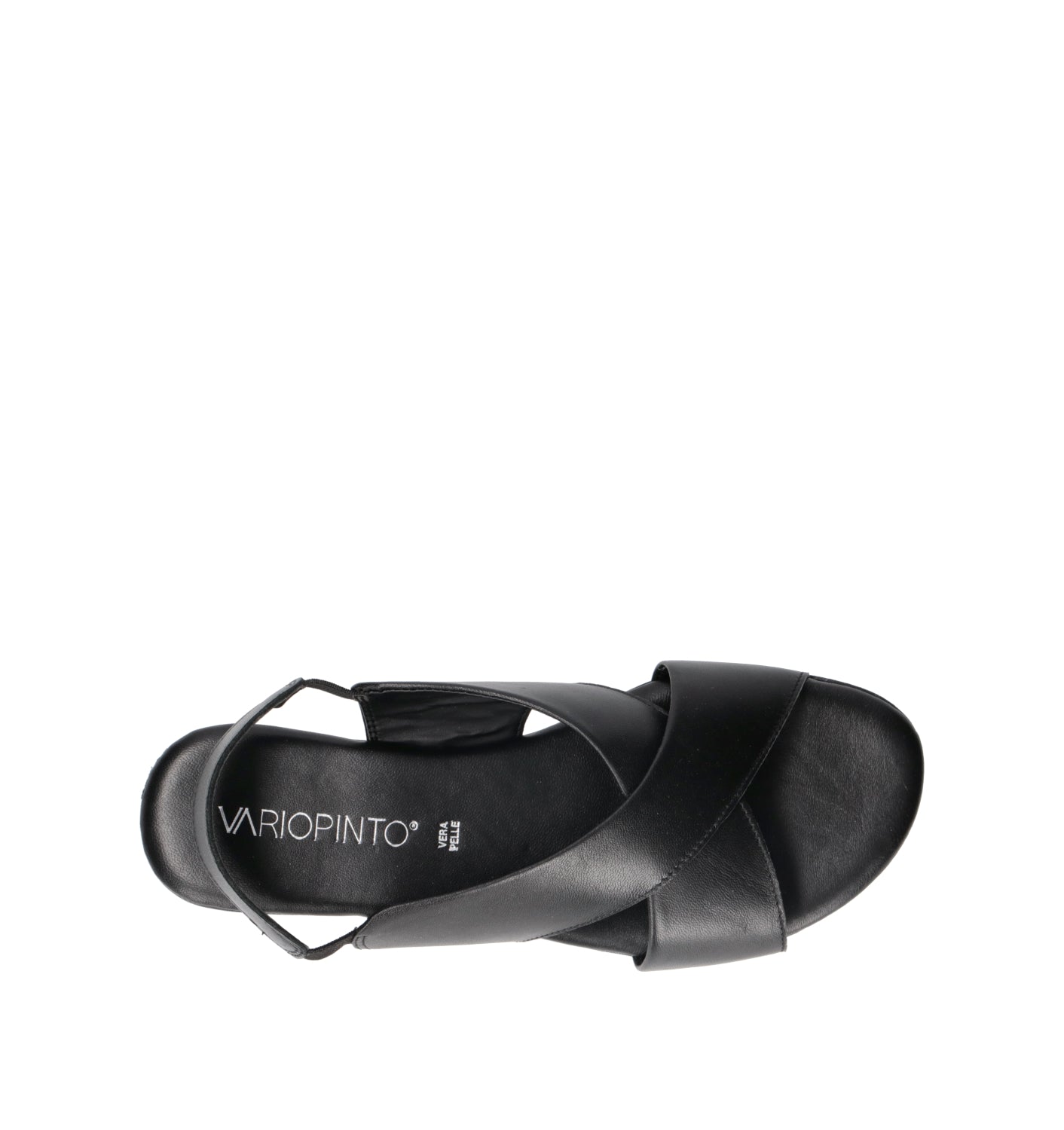VARIOPINTO Sandalo donna nero in pelle