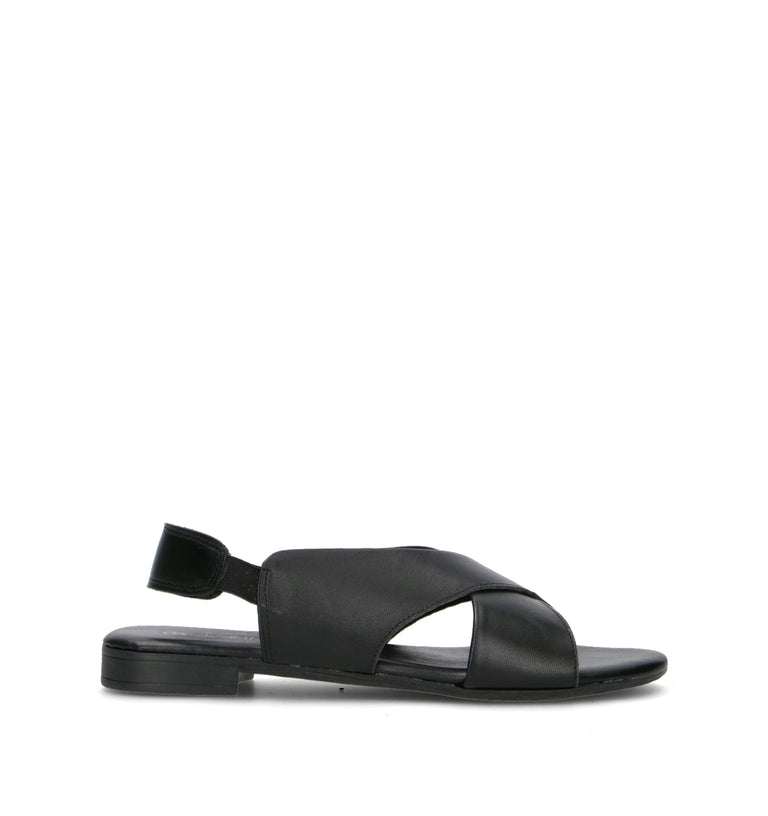 VARIOPINTO Sandalo donna nero in pelle