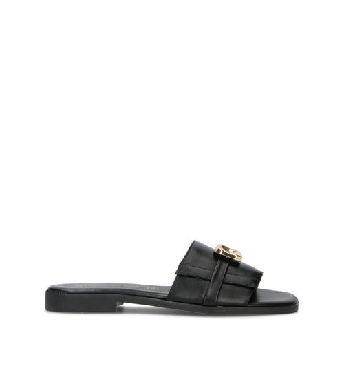 VARIOPINTO Ciabatta donna nera in pelle