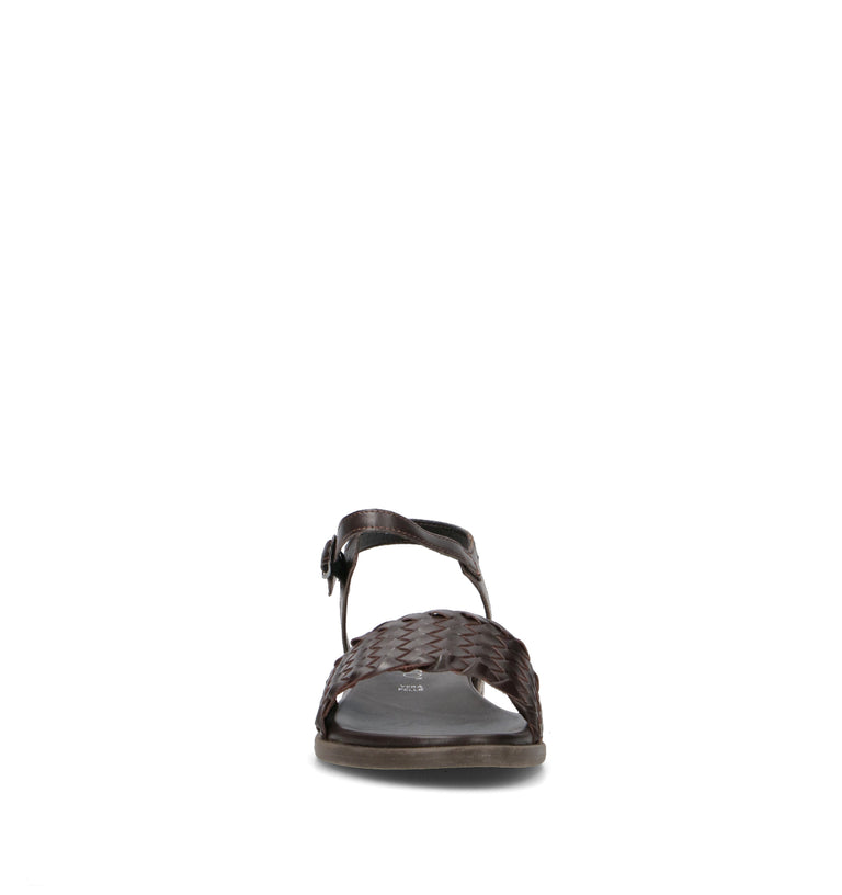 VARIOPINTO Sandalo donna cioccolato in pelle