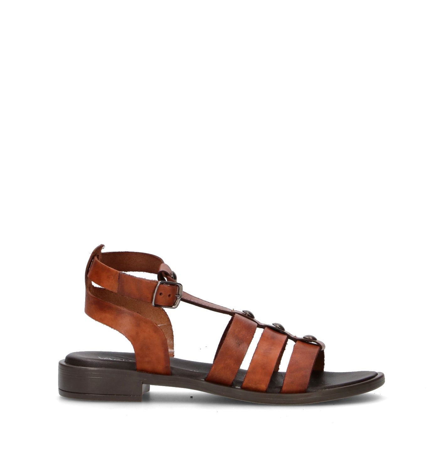 VARIOPINTO Sandalo donna marrone in pelle