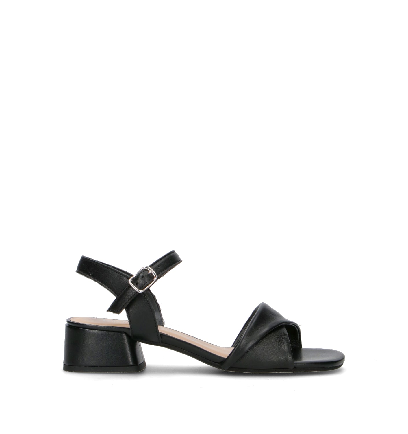 VARIOPINTO Sandalo donna nero in pelle