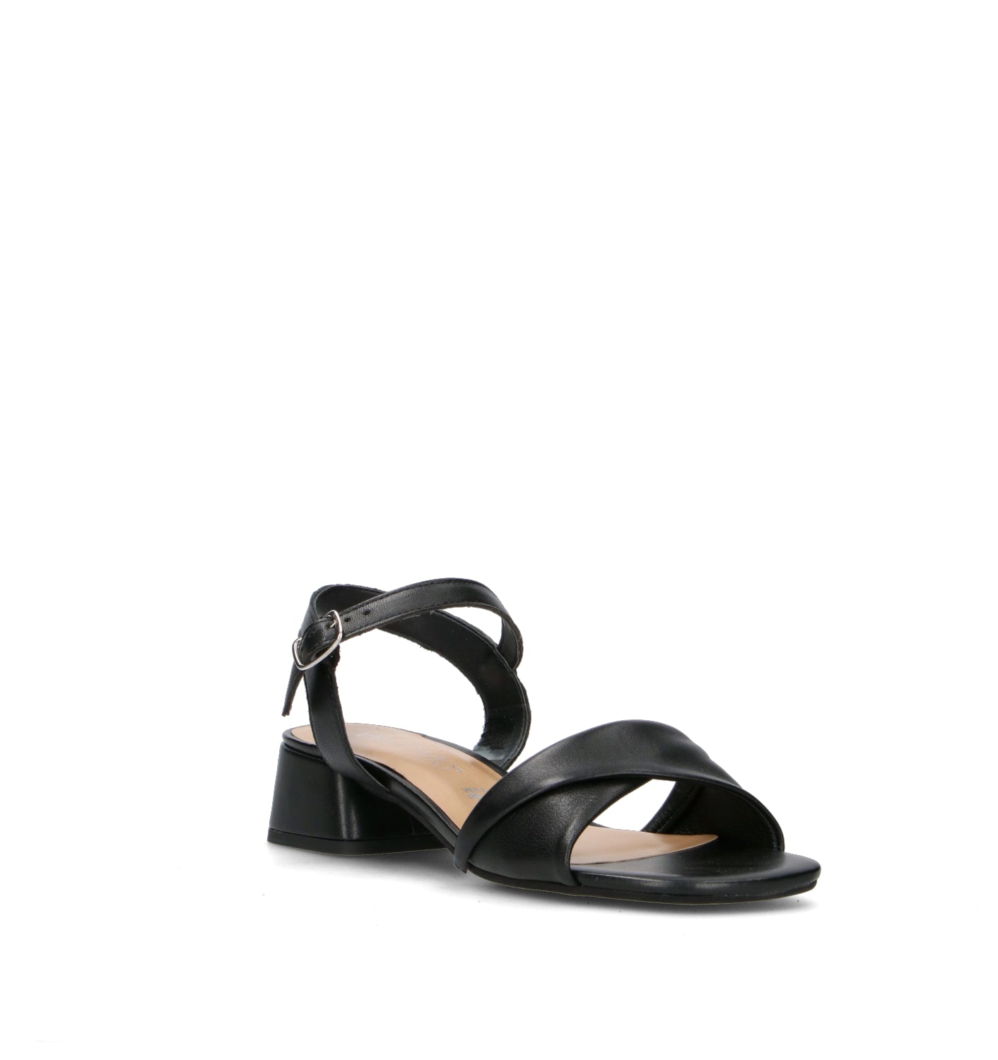 VARIOPINTO Sandalo donna nero in pelle