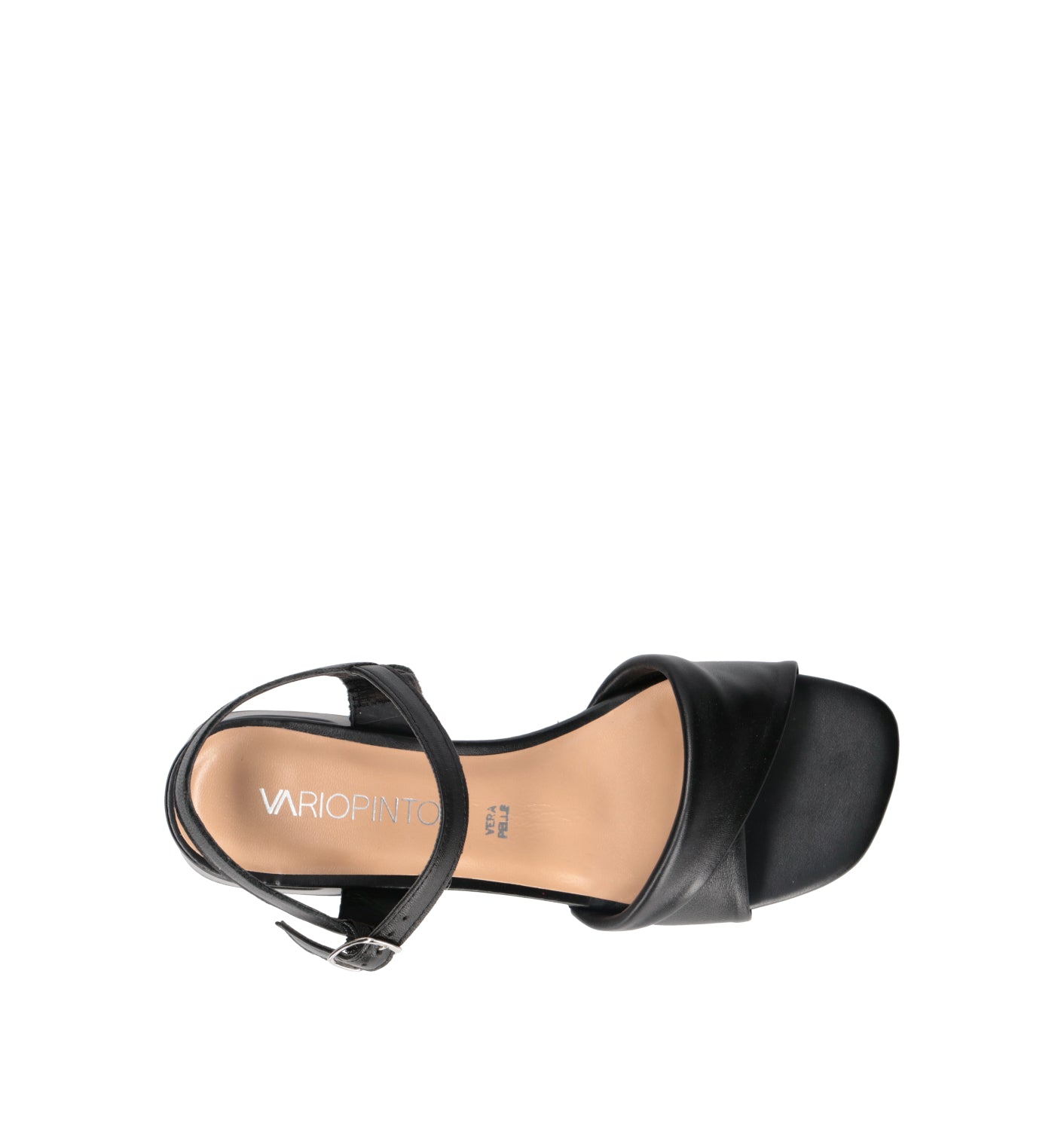 VARIOPINTO Sandalo donna nero in pelle