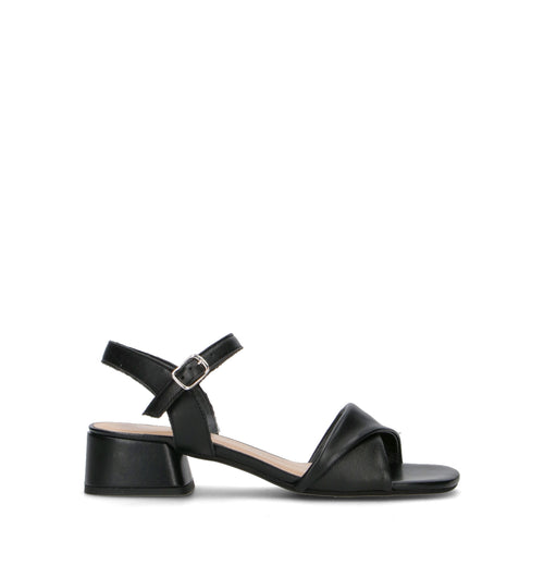 VARIOPINTO Sandalo donna nero in pelle