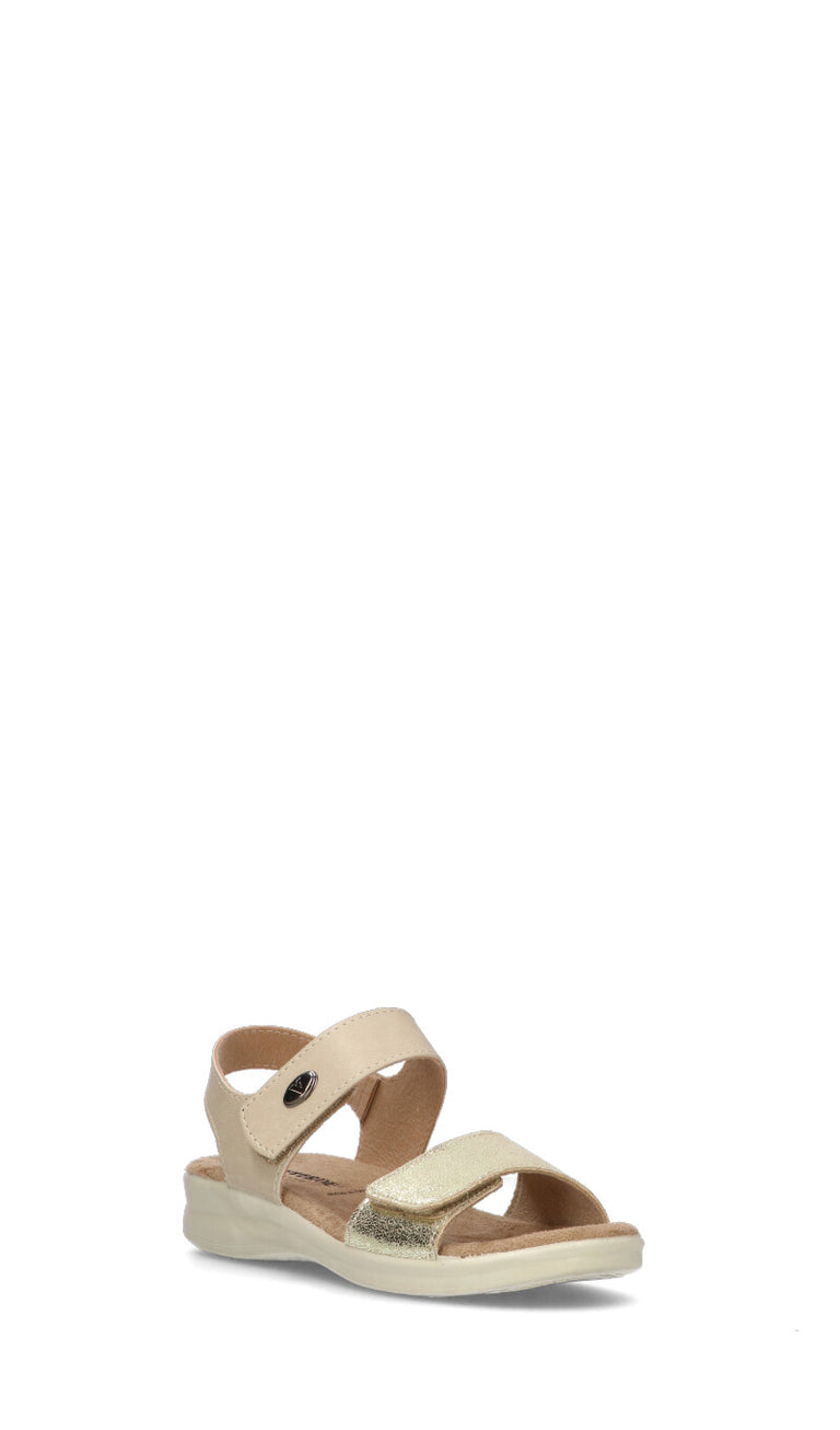 VALLEVERDE Sandalo donna beige/oro