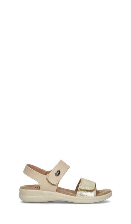 VALLEVERDE Sandalo donna beige/oro