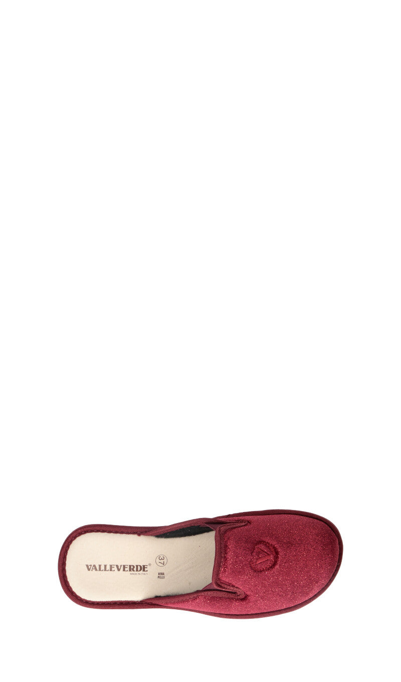VALLEVERDE Pantofola donna rossa