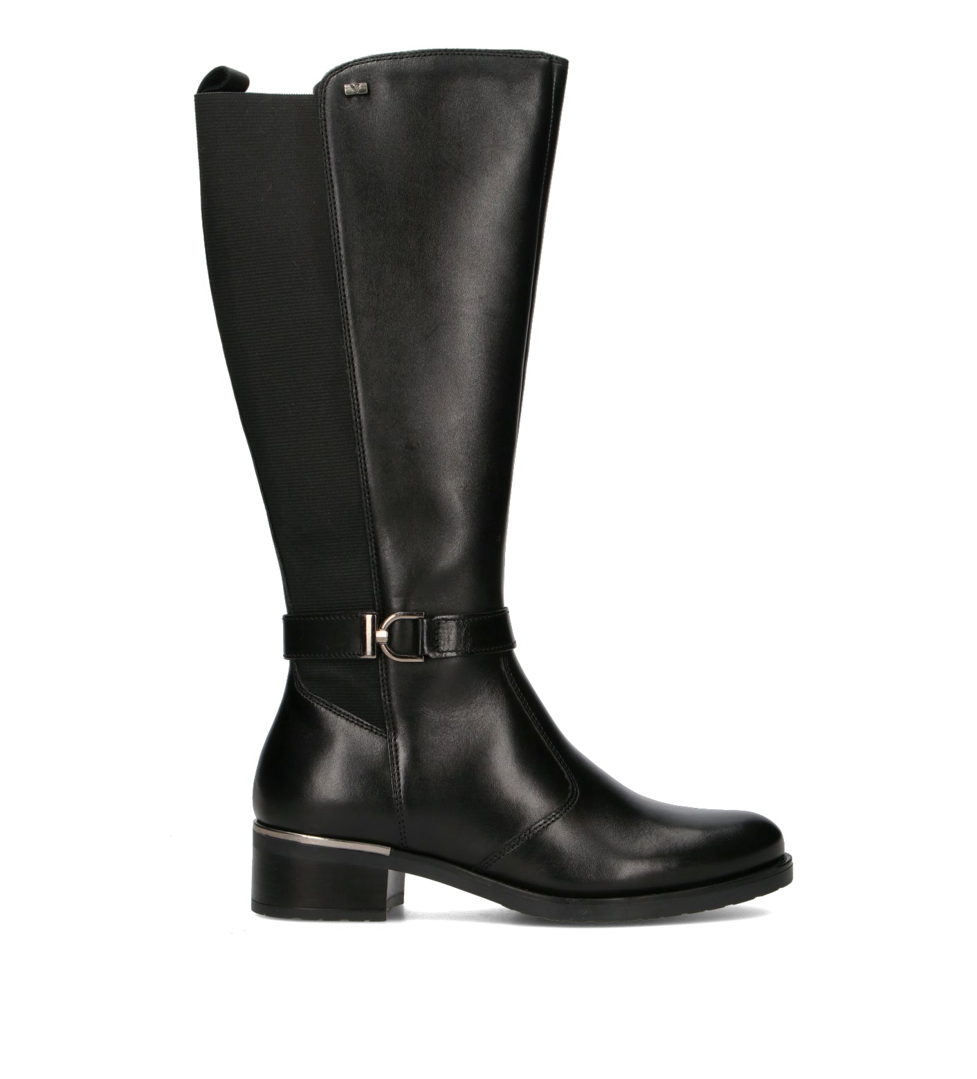 VALLEVERDE Stivale donna nero in pelle