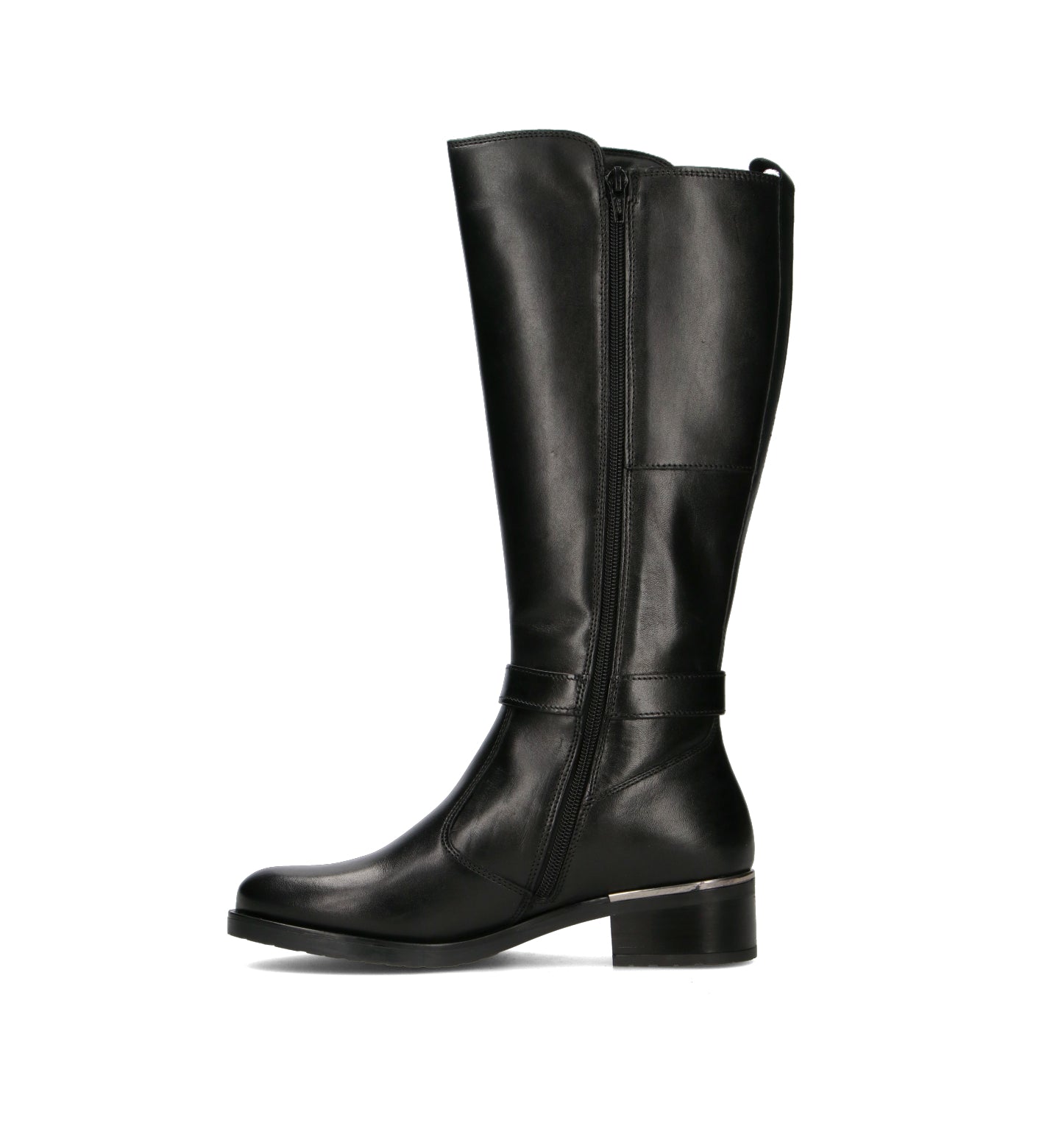 VALLEVERDE Stivale donna nero in pelle