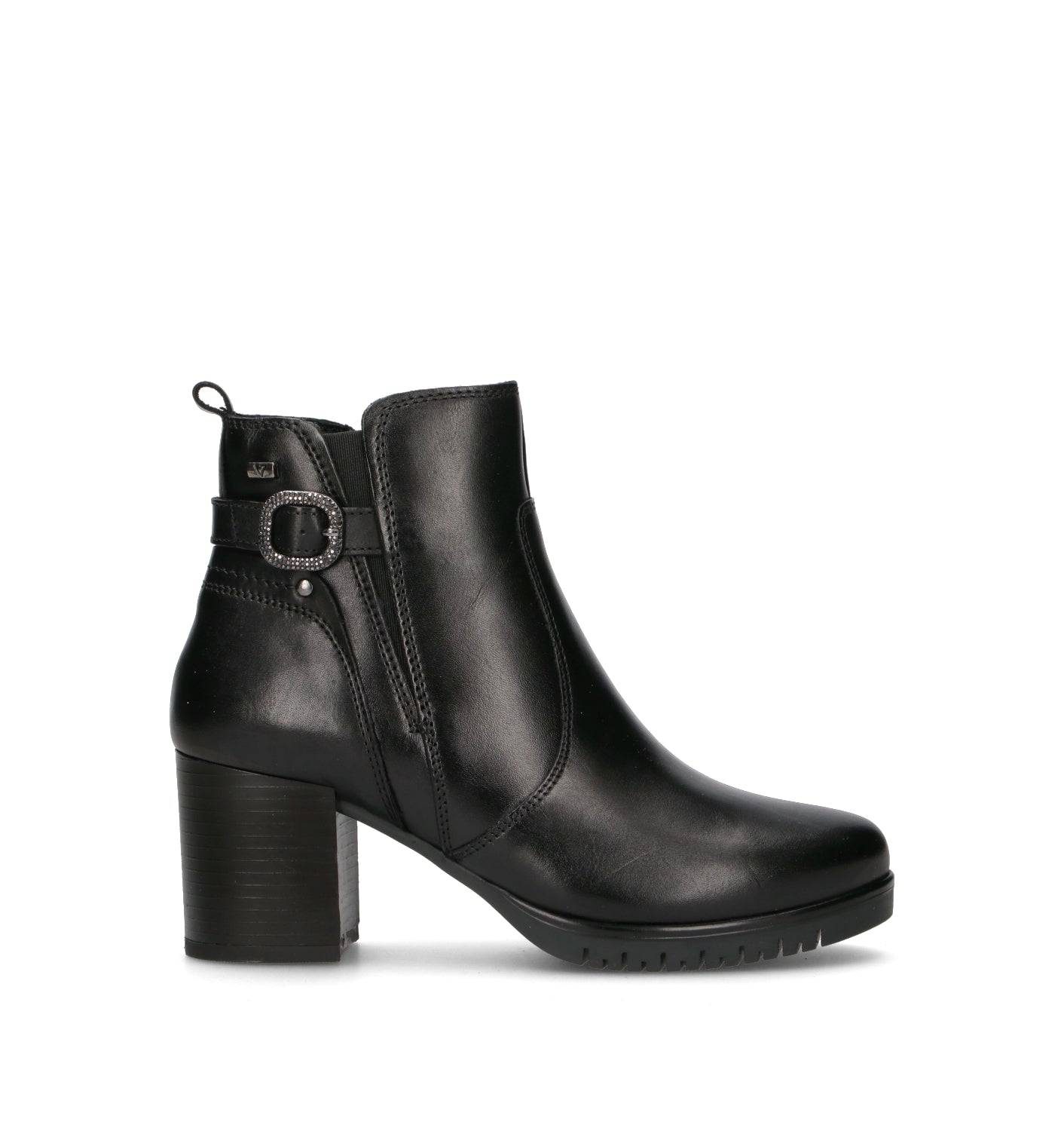 VALLEVERDE Tronchetto donna nero in pelle